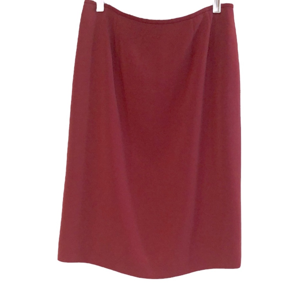KASPER STRAIGHT MIDI SKIRT MAGENTA SIZE 8